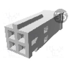 Conector 4 pini, seria Locking Clip, pas pini 2.54mm, TE Connectivity - 965082-1