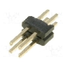 Conector 4 pini, seria {{Serie conector}}, pas pini 1.27mm, CONNFLY - DS1031-06-2*2P8BV41-3A