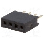 Conector 4 pini, seria {{Serie conector}}, pas pini 1.27mm, CONNFLY - DS1065-01-1*4S8BV