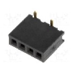Conector 4 pini, seria {{Serie conector}}, pas pini 1.27mm, CONNFLY - DS1065-02-1*4S8BS1