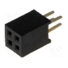 Conector 4 pini, seria {{Serie conector}}, pas pini 1.27mm, CONNFLY - DS1065-03-2*2S8BV