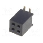 Conector 4 pini, seria {{Serie conector}}, pas pini 1.27mm, CONNFLY - DS1065-05-2*2S8BSXT