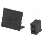 Conector 4 pini, seria {{Serie conector}}, pas pini 1.27mm, CONNFLY - DS1065-10-2*2S8BS