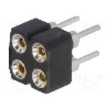 Conector 4 pini, seria {{Serie conector}}, pas pini 2.54mm, CONNFLY - DS1002-01-2*2V13-JK
