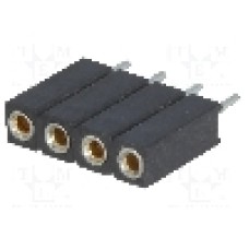Conector 4 pini, seria {{Serie conector}}, pas pini 2.54mm, CONNFLY - DS1002-03-1*4131