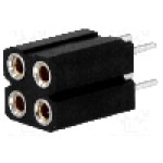 Conector 4 pini, seria {{Serie conector}}, pas pini 2.54mm, CONNFLY - DS1002-03-2*2131