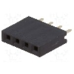 Conector 4 pini, seria {{Serie conector}}, pas pini 2,54mm, CONNFLY - DS1023-1*4S21