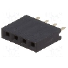 Conector 4 pini, seria {{Serie conector}}, pas pini 2,54mm, CONNFLY - DS1023-1*4S21