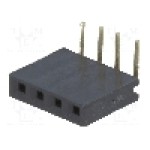 Conector 4 pini, seria {{Serie conector}}, pas pini 2.54mm, CONNFLY - DS1024-1*4R2