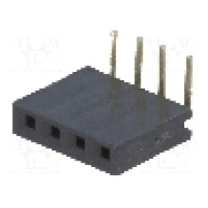 Conector 4 pini, seria {{Serie conector}}, pas pini 2.54mm, CONNFLY - DS1024-1*4R2