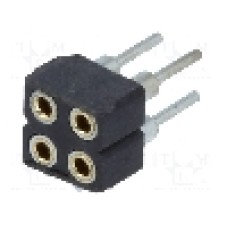 Conector 4 pini, seria {{Serie conector}}, pas pini 2mm, CONNFLY - DS1002-02-2*2BT1F6