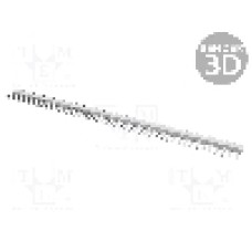 Conector 50 pini, seria AMPMODU MOD II, pas pini 2.54mm, TE Connectivity - 5-826926-0