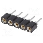 Conector 5 pini, seria {{Serie conector}}, pas pini 2.54mm, CONNFLY - DS1002-01-1*5V13-JK