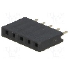 Conector 5 pini, seria {{Serie conector}}, pas pini 2,54mm, CONNFLY - DS1023-1*5S21