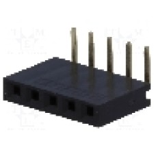 Conector 5 pini, seria {{Serie conector}}, pas pini 2.54mm, CONNFLY - DS1024-1*5R2