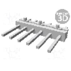 Conector 6 pini, seria AMPMODU MOD II, pas pini 2.54mm, TE Connectivity - 825433-6