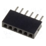 Conector 6 pini, seria {{Serie conector}}, pas pini 1.27mm, CONNFLY - DS1065-01-1*6S8BV