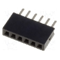 Conector 6 pini, seria {{Serie conector}}, pas pini 1.27mm, CONNFLY - DS1065-01-1*6S8BV