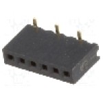 Conector 6 pini, seria {{Serie conector}}, pas pini 1.27mm, CONNFLY - DS1065-02-1*6S8BS1