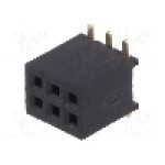 Conector 6 pini, seria {{Serie conector}}, pas pini 1.27mm, CONNFLY - DS1065-05-2*3S8BSXT