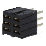 Conector 6 pini, seria {{Serie conector}}, pas pini 1.27mm, CONNFLY - DS1065-08-2*3S8BV