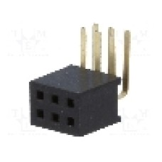 Conector 6 pini, seria {{Serie conector}}, pas pini 1,27mm, CONNFLY - DS1065-14-2*3S8BR