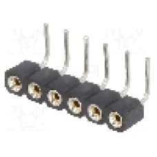 Conector 6 pini, seria {{Serie conector}}, pas pini 2.54mm, CONNFLY - DS1002-01-1*6R13