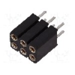 Conector 6 pini, seria {{Serie conector}}, pas pini 2.54mm, CONNFLY - DS1002-03-2*3131