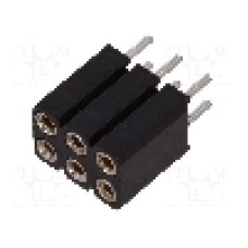 Conector 6 pini, seria {{Serie conector}}, pas pini 2.54mm, CONNFLY - DS1002-03-2*3131