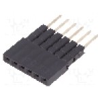 Conector 6 pini, seria {{Serie conector}}, pas pini 2.54mm, CONNFLY - DS1023-05-1*106B8-A16.0/B6.8