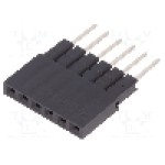 Conector 6 pini, seria {{Serie conector}}, pas pini 2.54mm, CONNFLY - DS1023-05-1*6B81
