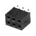 Conector 6 pini, seria {{Serie conector}}, pas pini 2.54mm, NINIGI - ZL264-6DG