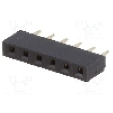 Conector 6 pini, seria {{Serie conector}}, pas pini 2.54mm, NINIGI - ZL305-06