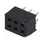 Conector 6 pini, seria {{Serie conector}}, pas pini 2mm, CONNFLY - DS1026-05-2*3S8BV