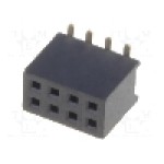 Conector 8 pini, seria {{Serie conector}}, pas pini 1.27mm, CONNFLY - DS1065-05-2*4S8BSXB