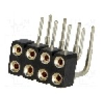 Conector 8 pini, seria {{Serie conector}}, pas pini 2.54mm, CONNFLY - DS1002-01-2*4R13