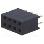Conector 8 pini, seria {{Serie conector}}, pas pini 2.54mm, CONNFLY - DS1023-2*4S21