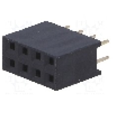 Conector 8 pini, seria {{Serie conector}}, pas pini 2.54mm, CONNFLY - DS1023-2*4S21