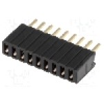 Conector 9 pini, seria {{Serie conector}}, pas pini 1.27mm, CONNFLY - DS1065-07-1*9S8BV