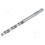 Burghiu pentru metal, 5mm, HSS, lungime 100mm, ALPEN-MAYKESTAG - 0095200500100