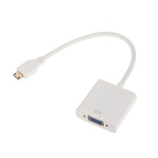 ADAPTOR MINI HDMI TATA - VGA MAMA & AUDIO - KOM0845