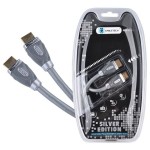 Cablu HDMI la HDMI, 1,8m, silver edition, L102110