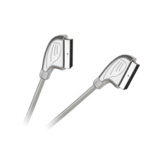 CABLU SCART-SCART 21 PIN 3 M SILVER - KPO3299S-3