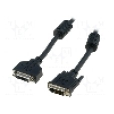 Cablu DVI - DVI, DVI-D (24+1) mufa, DVI-D (24+1) soclu, 2m, negru, ASSMANN - AK-320200-020-S