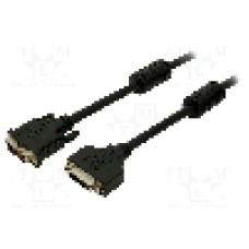 Cablu DVI - DVI, DVI-D (24+1) mufa, DVI-D (24+1) soclu, 3m, {{Culoare izolaţie}}, LOGILINK - CD0004