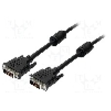 Cablu DVI - DVI, din ambele parţi, DVI-D (24+1) mufa, 2m, {{Culoare izolaţie}}, LOGILINK - CD0001