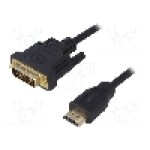 Cablu DVI - HDMI, DVI-D (18+1) mufa, HDMI mufa, 3m, negru, LOGILINK - CH0013