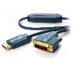Cablu DisplayPort - DVI, DisplayPort mufa, DVI-D (24+1) mufa, 5m, albastru, CLICKTRONIC - 70731 Cablu DisplayPort - DVI, DisplayPort mufa, DVI-D (24+1) mufa, 5m, albastru, CLICKTRONIC - 70731