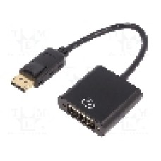 Cablu DisplayPort - DVI, DisplayPort mufa, DVI-I (24+5) soclu, 150mm, negru, ASSMANN - AK-340401-001-S