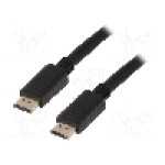 Cablu DisplayPort - DisplayPort, din ambele parţi, DisplayPort mufa, 10m, negru, LOGILINK - CV0077
